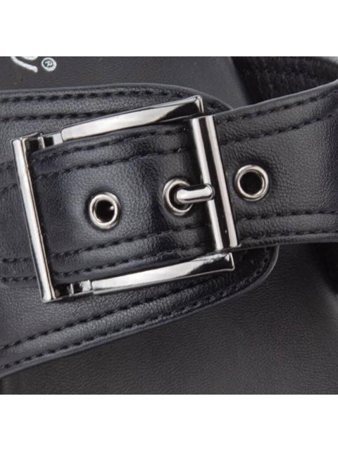 SANDALIA PLANA NEGRO VI LINE