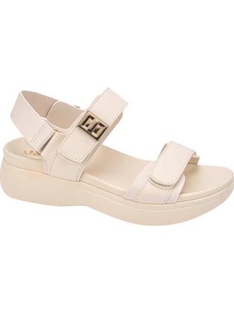 SANDALIA PLANA BEIGE/HUESO VI LINE