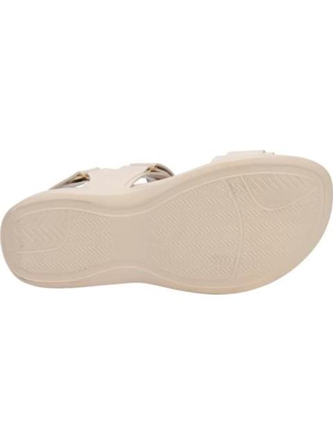 SANDALIA PLANA BEIGE/HUESO VI LINE