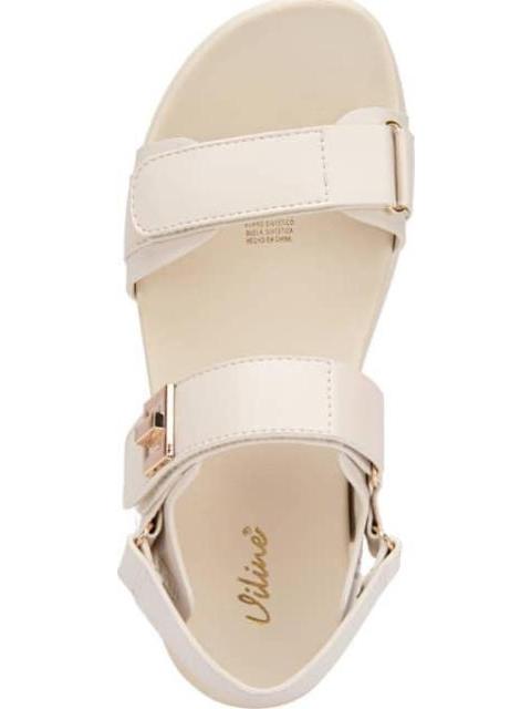 SANDALIA PLANA BEIGE/HUESO VI LINE