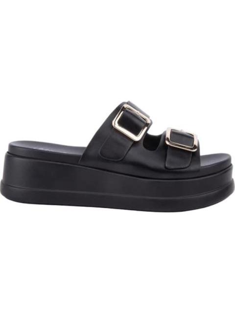 SANDALIA PLANA NEGRO VI LINE