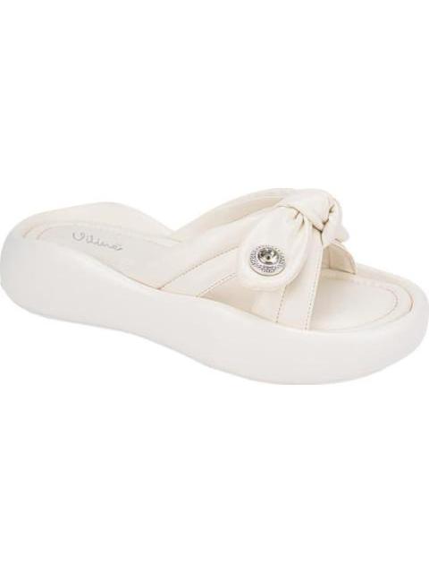 SANDALIA PLANA BLANCO VI LINE