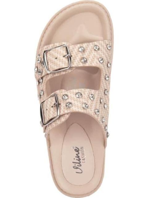 SANDALIA PLANA NUDE VI LINE FASHION