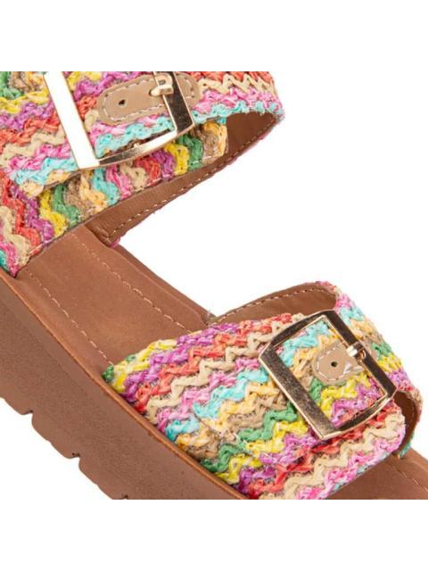 SANDALIA PLANA MULTICOLOR VI LINE