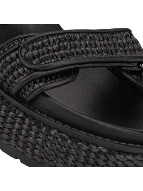 SANDALIA PLANA NEGRO VI LINE FASHION