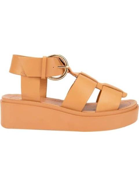 SANDALIA PLANA ROMANA COGNAC VI LINE