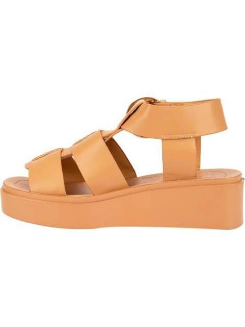 SANDALIA PLANA ROMANA COGNAC VI LINE