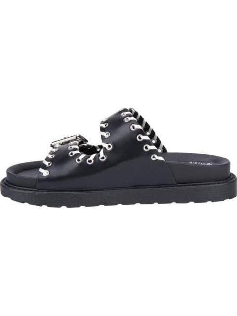 SANDALIA PLANA NEGRO VI LINE FASHION