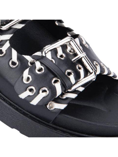 SANDALIA PLANA NEGRO VI LINE FASHION