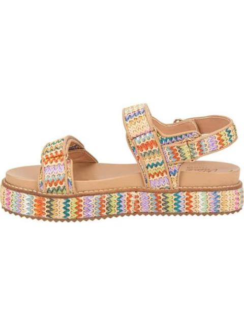 SANDALIA PLANA TEJIDA MULTICOLOR VI LINE FASHION
