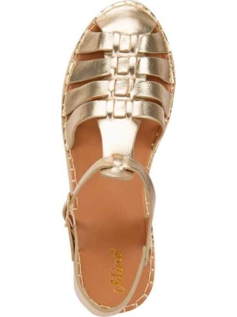 SANDALIA PLANA ORO VI LINE