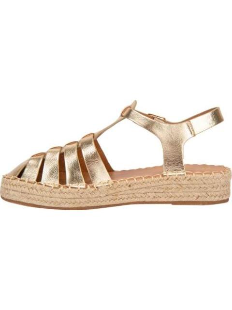 SANDALIA PLANA ORO VI LINE