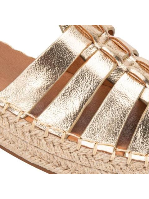 SANDALIA PLANA ORO VI LINE