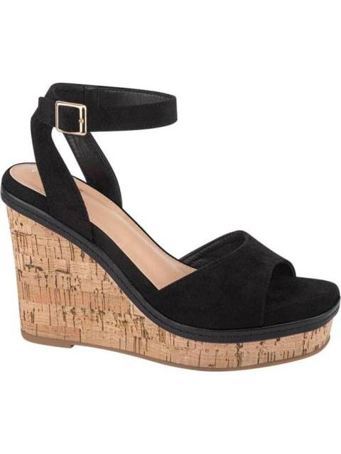 SANDALIA PLATAFORMA NEGRO VI LINE