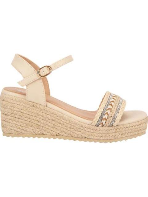 SANDALIA PLATAFORMA BEIGE/HUESO VI LINE