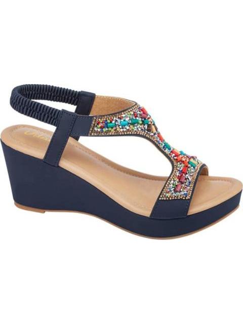 SANDALIA PLATAFORMA AZUL VI LINE