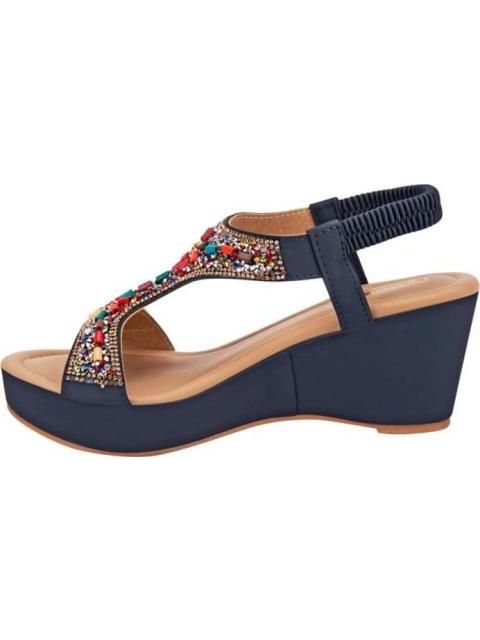 SANDALIA PLATAFORMA AZUL VI LINE