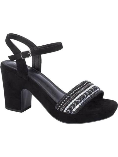 SANDALIA CON BRILLOS NEGRO YAELI