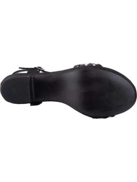 SANDALIA CON BRILLOS NEGRO YAELI
