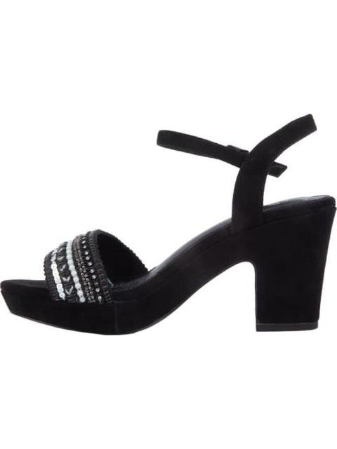 SANDALIA CON BRILLOS NEGRO YAELI