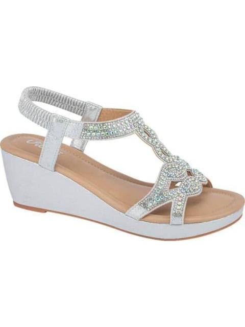 SANDALIA PLATAFORMA PLATA VI LINE