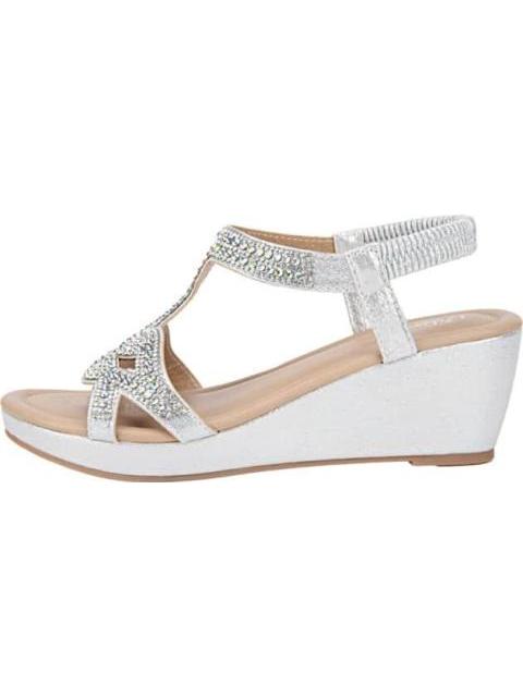 SANDALIA PLATAFORMA PLATA VI LINE