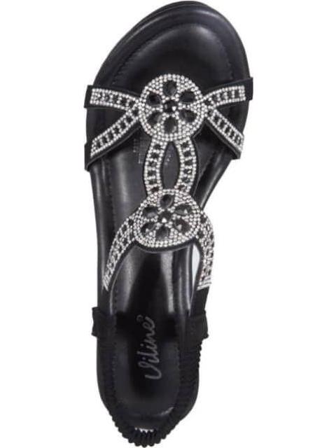 SANDALIA PLATAFORMA NEGRO VI LINE