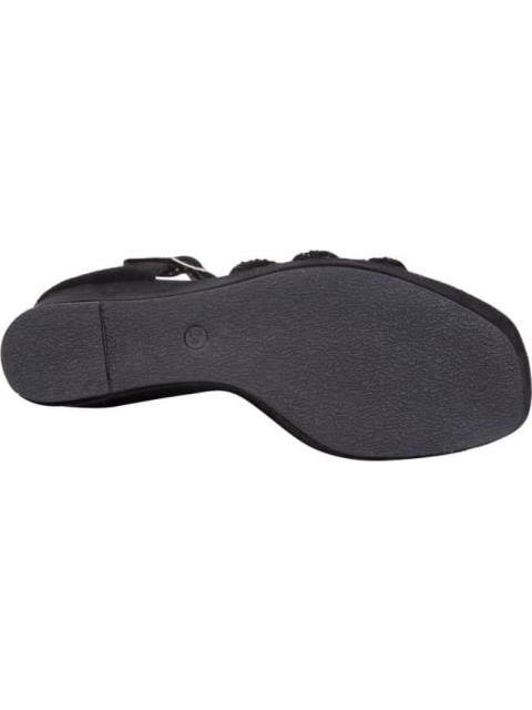 SANDALIA PLATAFORMA CON BRILLOS NEGRO VI LINE FASHION