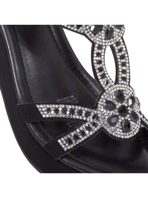 SANDALIA PLATAFORMA NEGRO VI LINE