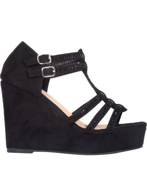 SANDALIA DEPORTIVA CON PIEDRAS NEGRO PROKENNEX