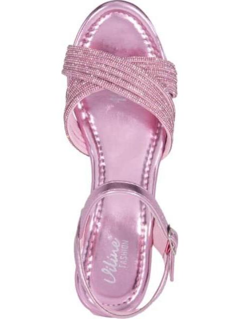 SANDALIA PLATAFORMA ROSA VI LINE FASHION