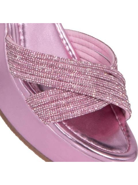 SANDALIA PLATAFORMA ROSA VI LINE FASHION