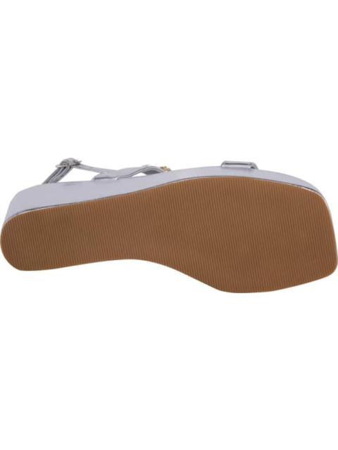 SANDALIA PLATAFORMA PLATA VI LINE FASHION