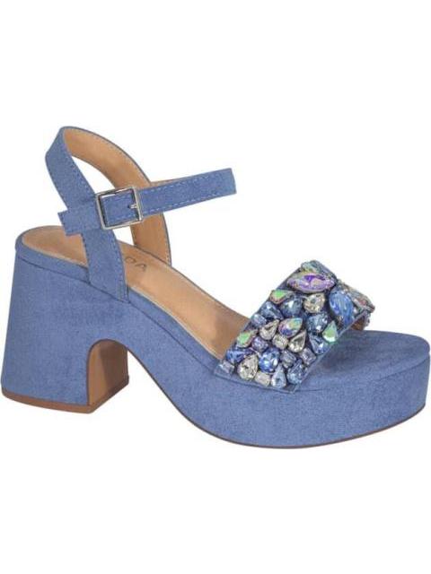 SANDALIA CON PLATAFORMA AZUL BELINDA PEREGRIN