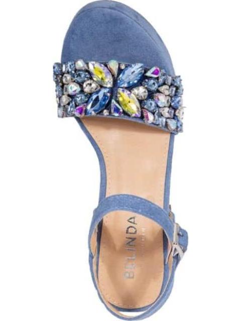 SANDALIA CON PLATAFORMA AZUL BELINDA PEREGRIN