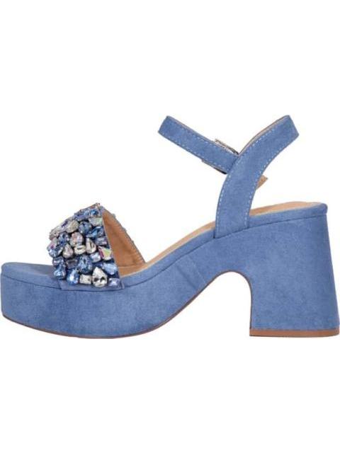 SANDALIA CON PLATAFORMA AZUL BELINDA PEREGRIN