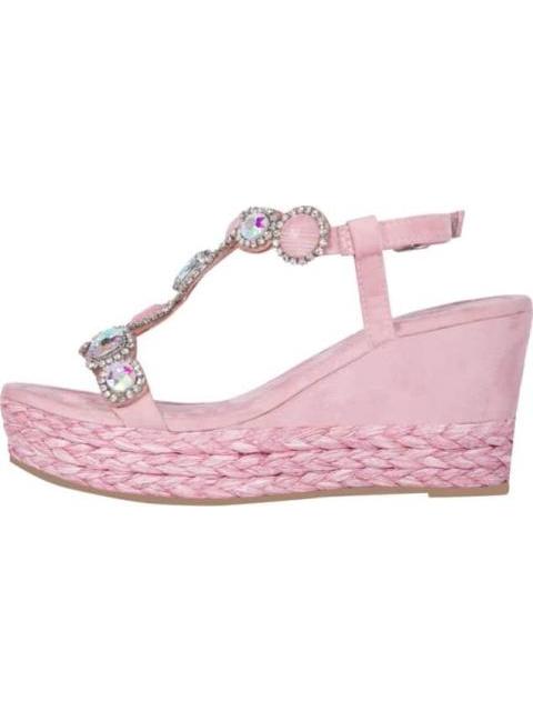 SANDALIA PLATAFORMA ROSA VI LINE FASHION