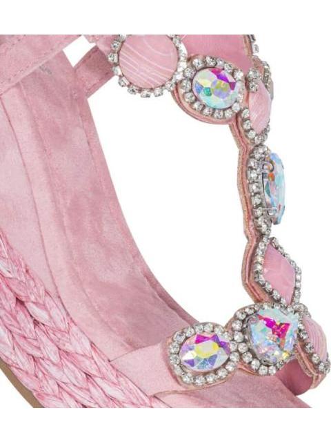SANDALIA PLATAFORMA ROSA VI LINE FASHION