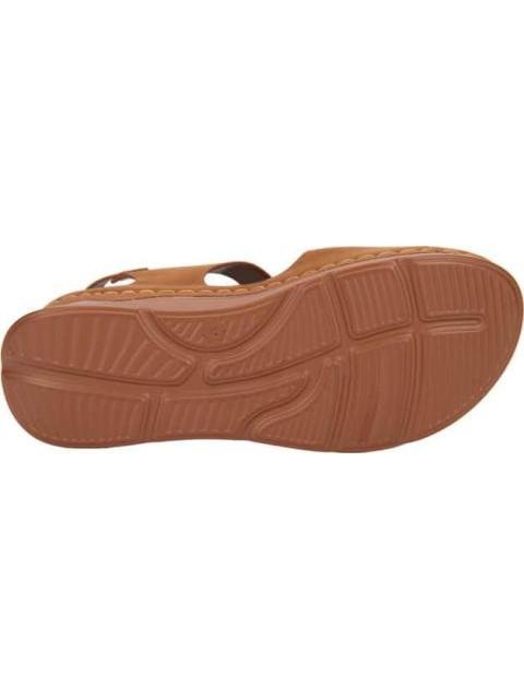 SANDALIA CONFORT FLOR COGNAC SHOSH