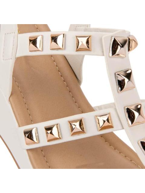 SANDALIA PLATAFORMA BLANCO VI LINE