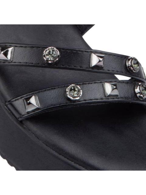 SANDALIA PLATAFORMA NEGRO VI LINE FASHION
