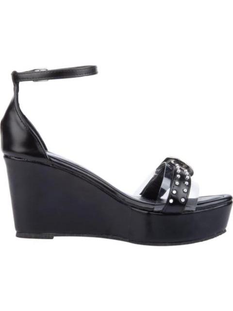 SANDALIA PLATAFORMA NEGRO VI LINE FASHION