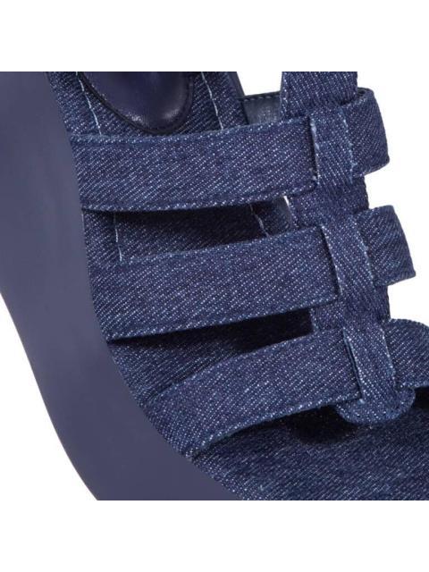 SANDALIA CON PLATAFORMA AZUL MEZCLILLA VI LINE FASHION