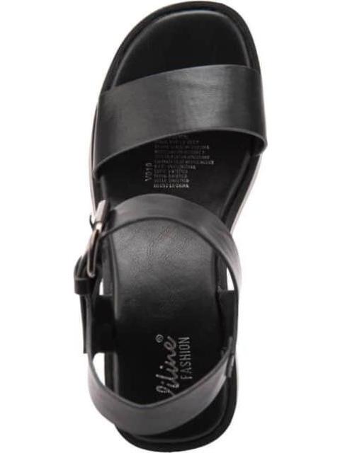 SANDALIA CON PLATAFORMA NEGRO VI LINE FASHION