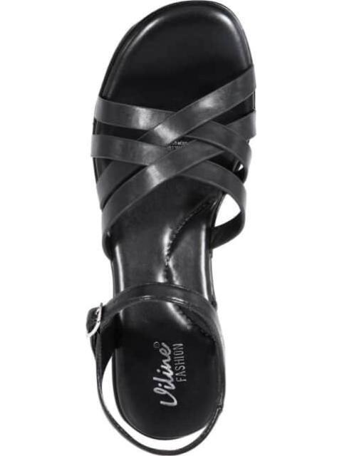 SANDALIA PLATAFORMA MONOCOLOR NEGRO VI LINE FASHION