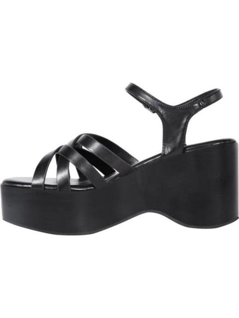 SANDALIA PLATAFORMA MONOCOLOR NEGRO VI LINE FASHION