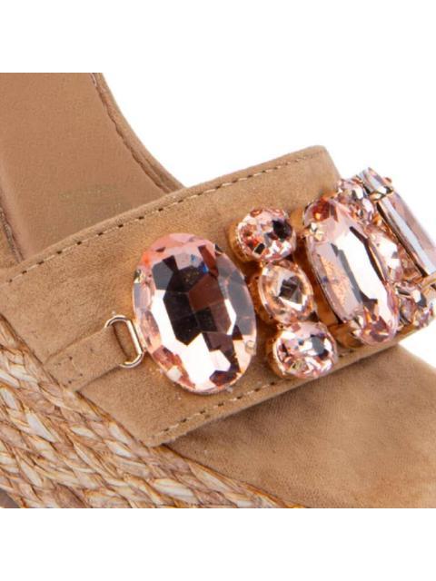 SANDALIA PLATAFORMA CAMEL VI LINE FASHION