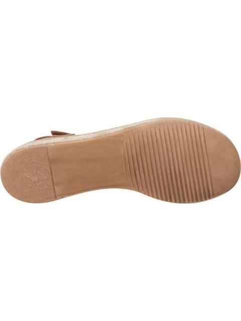 SANDALIA CON PLATAFORMA RAFIA COGNAC VI LINE