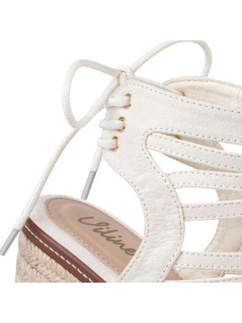 SANDALIA ROMANA CON PLATAFORMA BEIGE/HUESO VI LINE