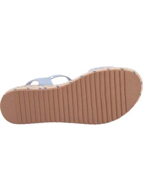 SANDALIA TEJIDA CON PLATAFORMA AZUL VI LINE